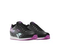 Reebok Girl's Royal CL Jog 3.0 Sneaker, Black/PURPLERAVE/AIAQUA, 1