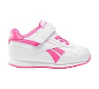 Reebok Girls' Royal Jog 3.0 Elastic & Top Strap Trainers, Ftwrwhite Ftwrwhite Truepink, 31.5 EU