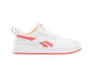 Reebok Girl's Royal Prime 2.0 Sneaker, FTWRWHITE/SUNSETCORAL/SUNKISSEDORANGE, 12