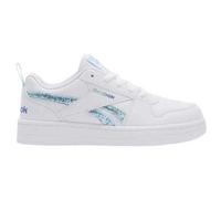 Reebok Girls' Royal Prime 2.0 Two Strap Trainers, White Aiaqua Optimumblue, 9.5 UK
