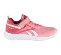 Reebok Girl's Rush Runner 5 Elastic Lace & Top Strap Sneaker, DustyRose Studiopink Ftwrwhite, 12 UK Child