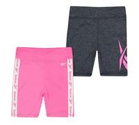 Reebok Girls Shorts (Pack of 2) - Sugar Coral - 13-14 Years - Sugar Coral - 100% Mixed