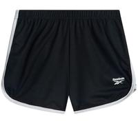 Reebok Girls Sports Shorts Active Performance Lightweight Mesh Dolphin Shorts for Running Workout Football Gym (Size 7-12), black, 12