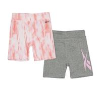 Reebok Girls Tie Dye Biker Shorts (Pack of 2)