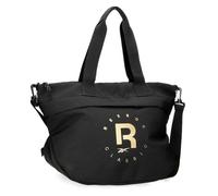 Reebok Gold - Black Shopping Bag, 46 x 30 x 24 cm, Polyester, by Joumma Bags
