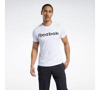 Reebok Men's Graphic Series Linear Logo T Shirt, White, XXL UK