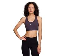 Reebok High Speed Women's Medium Impact Sports Bra - with Removeable Cups & Elastic Hem Band, Smoky Volcano, S