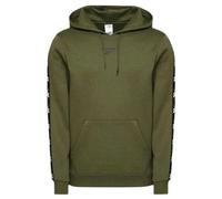 Reebok Hoodie Mens L Green Khaki Pullover Identity Small Logo Kangaroo Pocket