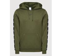 Reebok Hoodie Mens Large Green Khaki Kangaroo Pocket Retro Hooded Sweatshirt