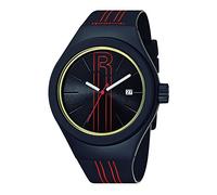 Reebok Icon Men's Quartz Watch with Black Dial Analogue Display and Black Silicone Strap RC-IRU-G3-PBIB-BO