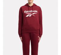 Reebok - ID 2-Color Logo Fleece Hoodie, Classic Burgundy, Size: 2XS