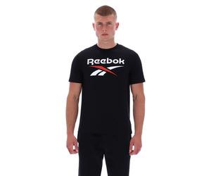 Reebok - ID 2-Color Logo Men's T-Shirt, Black, Size: M