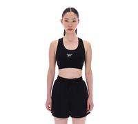 Reebok Piper Scoop Neck Small Logo Bra Top Black