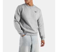 Reebok - ID Small Logo Fleece Crewneck Sweatshirt, Man, Light Grey Marl, Size: L