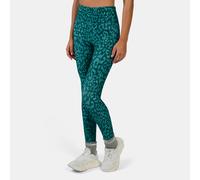 Reebok - ID Train High Rise Printed Leggings, Metal Green/Inverted Aqua, Size: XS