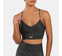 Reebok - ID Train Printed Tri-Back Bra, Black/Grey 6, Size: M