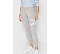 REEBOK Identitiy Logo Ladies Grey Leggings Womens 7/8 Length Size UK 8-10 NEW