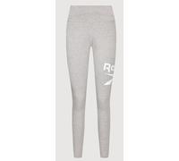 REEBOK Identitiy Logo Womens Grey Leggings Ladies 7/8 Length Size UK 8-10 NEW