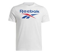 Reebok Mens Id Big Logo T-Shirt, White, XS UK