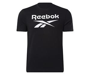 Reebok Identity Big Logo Training Workout Elements Graphic T-Shirt Black