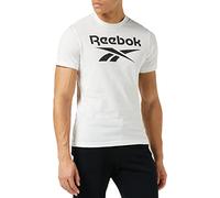 Reebok Identity Big Logo Training Workout Elements Graphic T-Shirt White