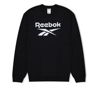 Reebok Identity Fleece Crew Sweatshirt Black White