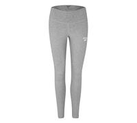 Reebok Identity Leggings, Medium Grey Heather/White, S