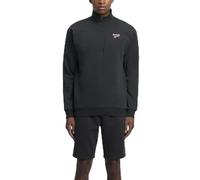 Reebok Identity SL Fleece 1/4 Zip Black/White/red Sweatshirt Size L