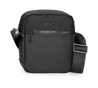 Reebok Joumma Bags Roger Crossbody Messenger Bag Cosmetic Bag Multiple Pockets and Compartments, Black/White, shoulder bag