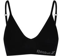 Reebok Womens Justine Seamless Bra, Black, XS EU