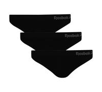 Reebok Kali Thongs For Women - Pack of 3 Black Seamless Knickers For Women | Womens Thongs Multipack, For Daily Wear & For Sports, S/M/L/XL