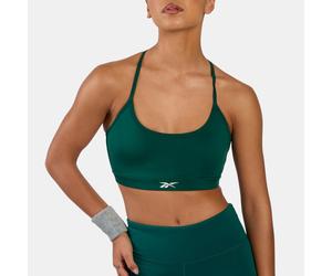 Reebok - Kendal Core Strappy Women's Sports Bra, Metal Green, Size: 2XS