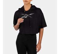 Reebok - Lab Women's Cropped Hoodie, Black, Size: XL