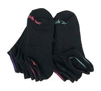 Reebok Ladies Low Cut Perfomance Training Socks (sock size 9-11/shoe size 4-10, Black Multi)