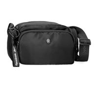 Reebok Leia Black Shoulder Bag, 19.5 x 16 x 9 cm, Polyester, by Joumma Bags