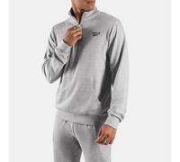 Reebok - Logo Placement Men's Quarter Zip, Man, Light Grey Marl, Size: 2XS
