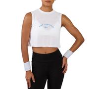 Reebok - Lux Cropped Graphic Tank, Woman, White, Size: M