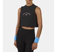 Reebok Lux Cropped Graphic Sleeveless T-shirt Black M Woman