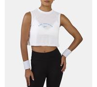 Reebok Lux Cropped Graphic Tank White