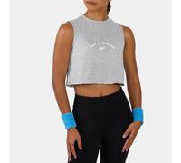 Reebok - Lux Cropped Graphic Women's Tank, Grey Marl, Size: XS