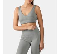 Reebok - Lux Peached V-Neck Sports Bra, Grey 3, Size: XL