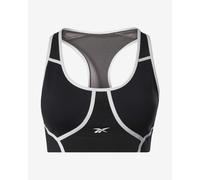 Reebok Lux Racer Colorblocked Padded Bra Black White - XXS