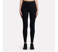 Reebok - Lux Speed Brushed Logo Leggings, Black, Size: M