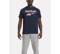 Reebok male Identity Big Logo Pure Cotton T-Shirt - M - Dark Navy, Dark Navy,Grey