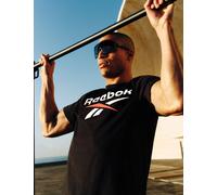 Reebok male Identity Cotton Rich Logo T-Shirt - M - Black, Black