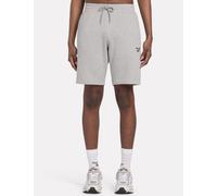 Reebok male Identity Small Logo Drawstring Fleece Shorts - Medium Grey Mix, Medium Grey Mix,Black,Navy Mix