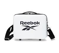 Reebok - Maveryck Adaptable Toiletry Bag with Shoulder Strap, White, 29 x 21 x 15 cm, Hard ABS Shell, 9.14 L, 0.6 kg
