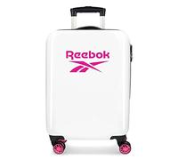 Reebok Maveryck Cabin Bag, Pink, 38 x 55 x 20 cm, Hard ABS, Side Combination Lock, 34 L, 2.86 kg, 4 Double Wheels, Hand Luggage
