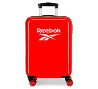 Reebok Maveryck Cabin Bag, Red, 38 x 55 x 20 cm, Hard ABS, Side Combination Lock, 34 L, 2.86 kg, 4 Double Wheels, Hand Luggage