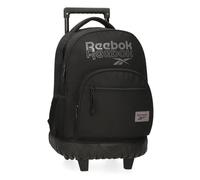 Reebok Melbourne school backpack, blue and pink backpack, made of polyester, wide, ergonomic and padded shoulder straps, multiple compartments, by Joumma Bags